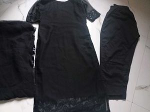 ⚫Chickenkari Elegant Black Kurta Set