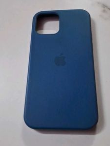 Blue Apple iPhone 12 Case