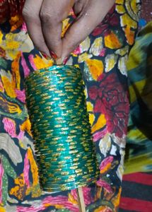 Elegant Green Bangles Set