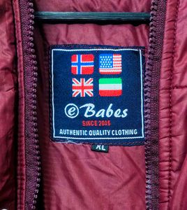 Maroon Quilted Winter Jacket