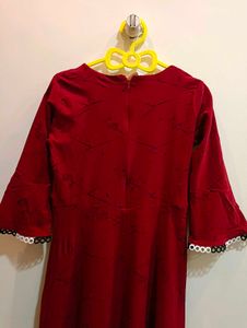 Elegant Red Maxi Dress