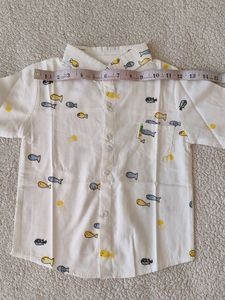 Adorable Fish Print Long Sleeve Shirt