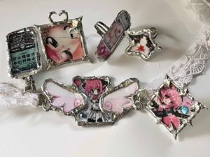 Kawaii Anime Choker & Ring Set