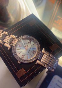 Elegant Rose Gold Crystal Watch