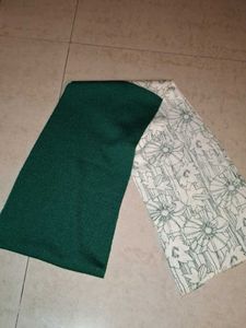 premium Green & Floral Scarf(unused)