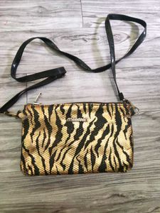 y2k glam animal print crossbody bag