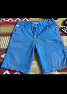 Blue Dolphin Print Shorts