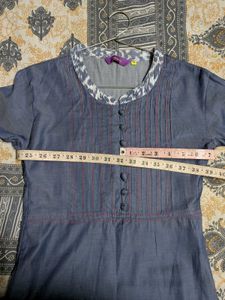 Stylish Blue Cotton Kurta
