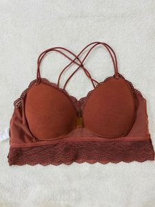 🤎 Rust Brown Lace Bralette Crop Top 🤎