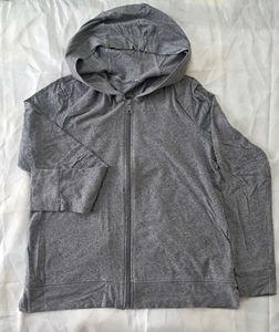 Decathlon Gray Zip-Up Hoodie/Warmer