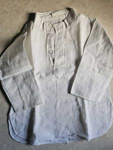 Men's White Linen Kurta