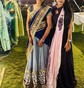 Designer Lengha And Saree 2 In One