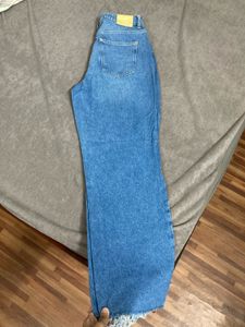 ZARA Stylish Blue Wide Leg Jeans