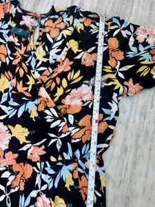 Floral Print Wide Leg Jumpsuit