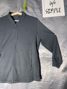 Men's Black Zip-Up Jacket