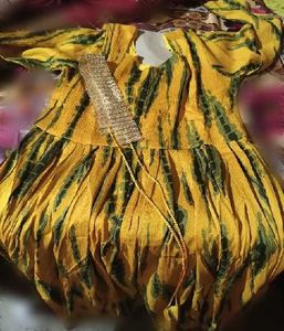 Elegant Yellow &amp; Black Ethnic Gown