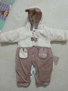 Cute Baby Snowsuit with Bear Detail
