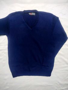 Navy Blue V-Neck Sweater