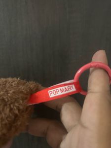 POP MART CRYBABY plush pendant keyring featuring