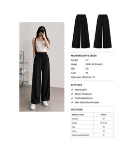 New Black Wide Leg Cotton Linen Pants