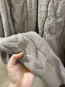 Cozy Cable Knit V-Neck Sweater