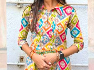 multicolour kurta set