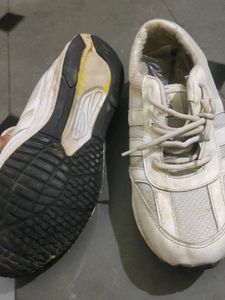 Branded White Sports Shoes For Mens