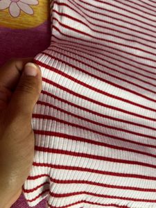 Striped V-Neck Top