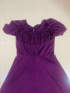 Mini purple dress