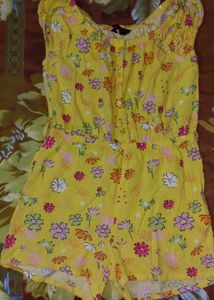 Yellow Floral Jumpsuit