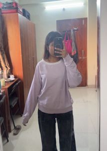 Oversized Lavender Sweatshirt
