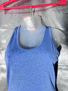 Blue Athletic Gym  Tank Top
