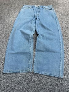 Light Wash Wide Leg Denim Jeans