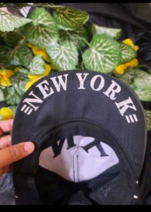 NY Striped Trucker Hat