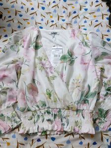 Outryt Floral Print Wrap Top