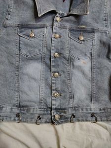 Stylish Washed Denim Jacket