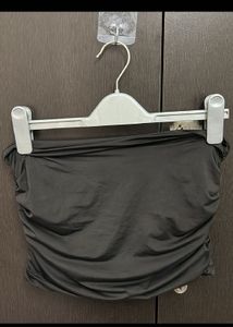 Chic Black Strapless Tube Top