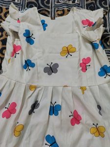 Cute Butterfly Print Dress