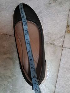 Clarks Black Leather Flats