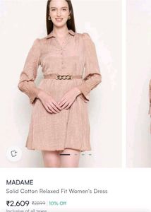 Madame dress with tag and belt