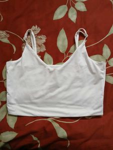Cloudcore White Camisole Crop Top