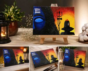 Lord Shiva Canvas Painting