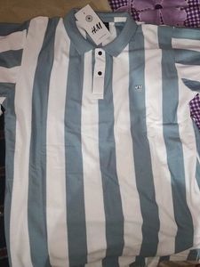 H&amp;M Striped Polo T-Shirt