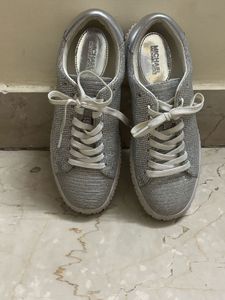 Sparkling Silver Michael Kors Sneakers