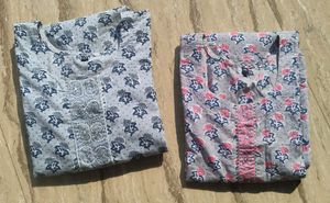 SET OF 2 COTTON KURTAS