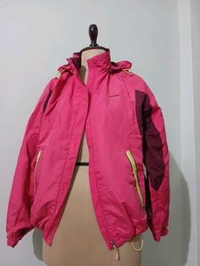 Bright Pink Hooded Jacket