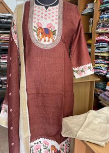 Linen cotton shalwar set