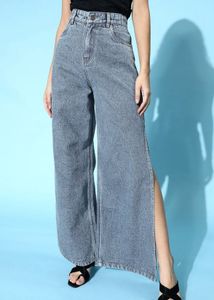 Women High Rised Side Cut Stylish Party wear Jeans