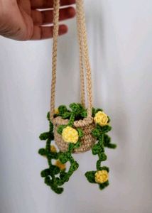 Handmade Crochet Hanging Plant Decor