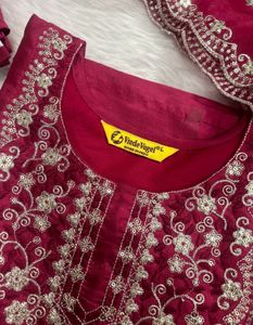 Embroidered Kurta Set with Dupatta